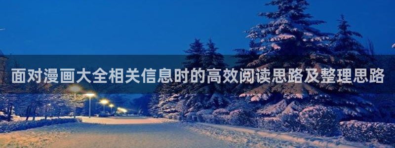 梦漫漫画最新漫画软件:面对漫画大全相关信息时的高效阅读思路及整理思路